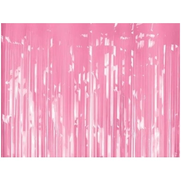 Rozā folija aizkari, 100 x 200 cm