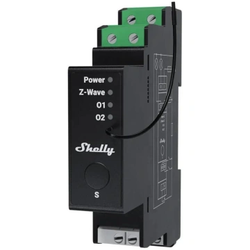 Shelly Wave Pro 2PM LR two-channel Z-Wave DIN rail