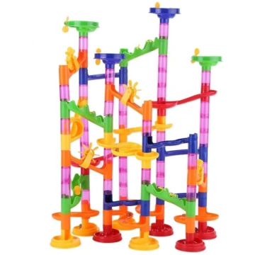 Fdit Marble Run Track Toy 29/80/105Pcs Marble Maze