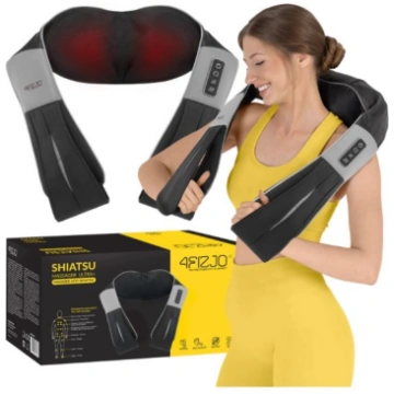 4Fizjo Shiatsu ULTRA+ Šiacu Sildošs Kakla Muguras 