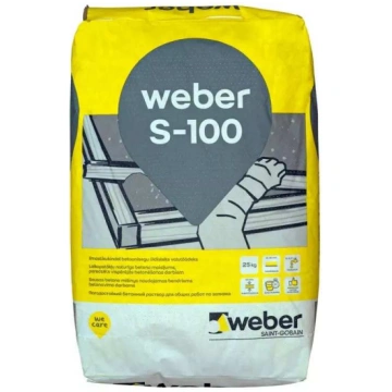Betons Saint-Gobain Weber S100, remonta, pelēka kr