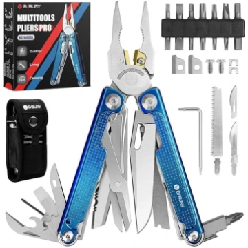 BIBURY Multitool, EDC kabatas nazis ar lielu zāģa 