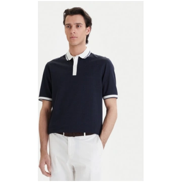 Bugatti Polo 8150-75112C Tumši zils Regular Fit
