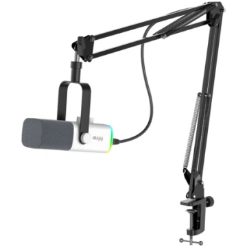 Fifine AM8TW gaming microphone with boom arm (whit
