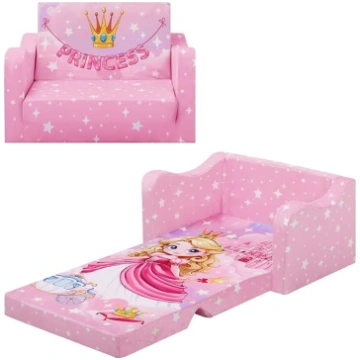 Children"s Sofa Foldable 2-in-1, Stable Sofa Bed f