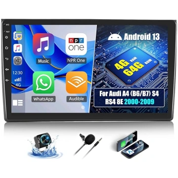 OiLiehu 4+64G Android 13 Double DIN Radio Carplay 