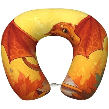 YYYKSRNBD Cartoon Dragon Travel Pillow Cozy Memory