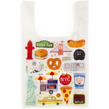 Big Apple Packable Nylon Tote Bag Galison