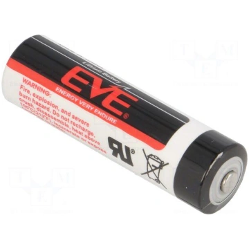 Battery: lithium | 3.6V | AA | Ø14.5x50.5mm | 2700