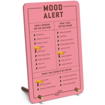 Knock Knock Mood Alert Desktop Pegboard Bookshop