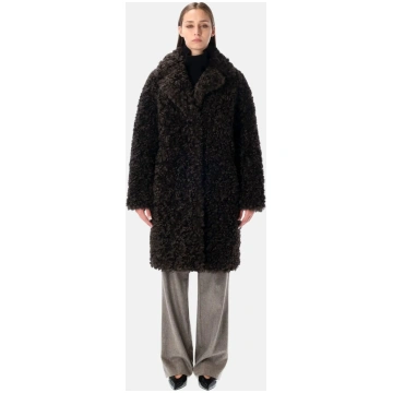 Stand Studio Camille oversized eco shearling coat 