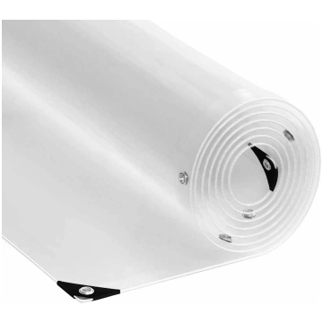 Caurspīdīgs brezents ar cilpiņām, 3x4 m, pvc