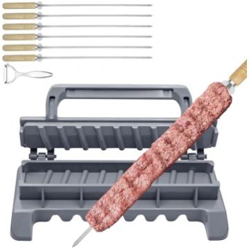 paxlloonge Liels Kebab Maker Plastmasas prese ar 6