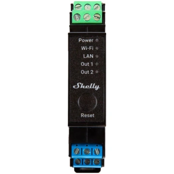 DIN Rail Smart Switch Shelly Pro 2PM with power me