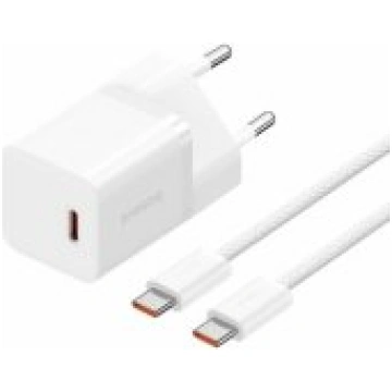 Baseus GaN5 mini 30W + Cable USB-C White lādētājs 