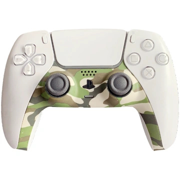 Piranha PS5 Controller Skins - Camo Green