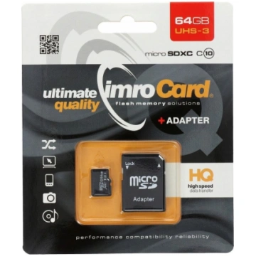 IMRO MICROSD10/64G UHS-3 ADP memory card 64 GB Mic