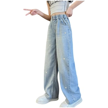 Generisch Baggy Jeans meitenes plašas kājas bikses