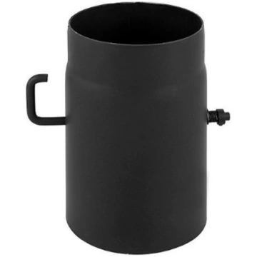 Melno dūmvadu caurule ar šīberi Parkanex D150 mm
