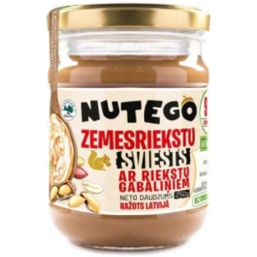 ZEMESRIEKSTU SVIESTS NUTEGO AR RIEKSTU GABALIŅIEM 