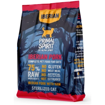 IBĒRIJAS CŪKGAĻA STERILIZĒTIEM KAĶIEM 1kg PRIMAL S