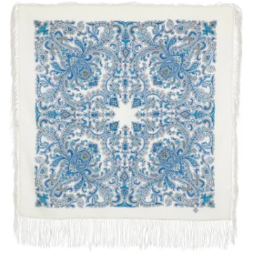 Lakats "Amulets" - 1638-4 / 89x89 cm / Balts