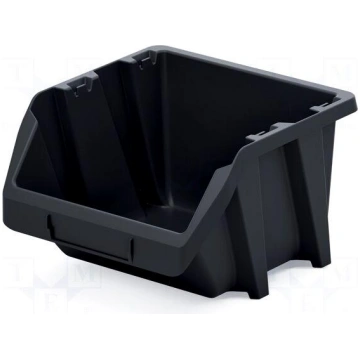 Container: cuvette | black | short | 214x198x133mm