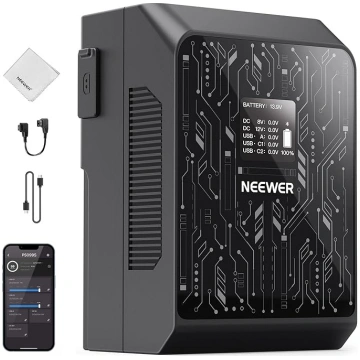 NEEWER Mini V stiprinājuma akumulatora viedā lieto