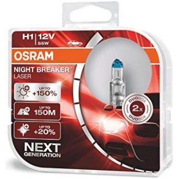 Halogēnspuldze Osram Night Breaker Laser +150% H1