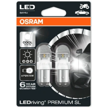 LED spuldzes P21/5W, 2W, 12V, 6000K, LEDriving Pre