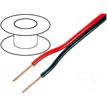 Wire: loudspeaker cable | 2x0,75mm2 | stranded | O
