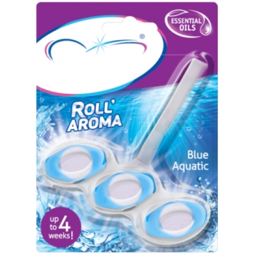 Tualetes bloks Roll Aroma ar balinātāju Blue Aquat