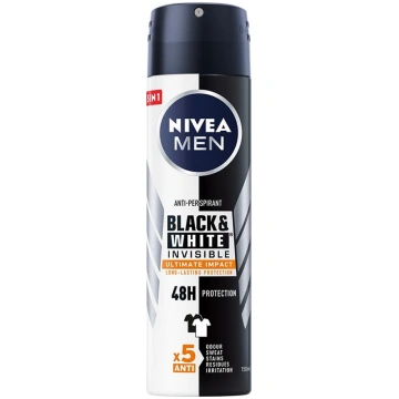 Nivea Men Dezodorant BLACKamp; WHITE INVISIBLE Ult
