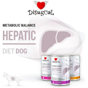 DISUGUAL Cane Diet Hepatic Maiale 400 g Scodinzola
