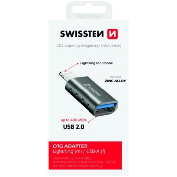 Swissten OTG Adapteris Lightning uz USB Savienojum