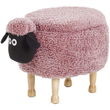 Bērnu pufs Beliani Sheep, rozā