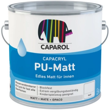Krāsa, mēbeles Caparol Capacryl Pu-matt, matēts, 0