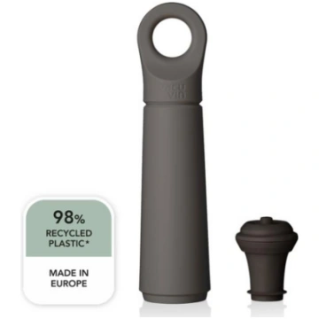 Vīna pumpis vakuuma ar korķi pelēks LOOP GRAPHITE
