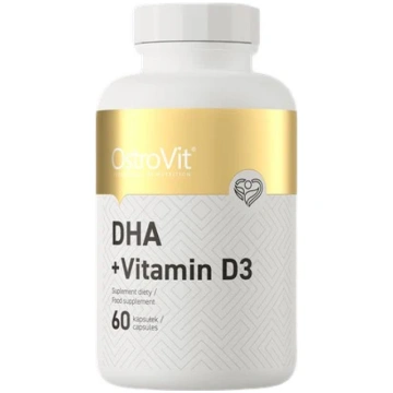 OstroVit DHA + D3 vitamīns - 60 kapsulas
