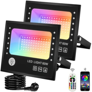 60 W RGB LED prožektors ar tālvadības pulti, Bluet