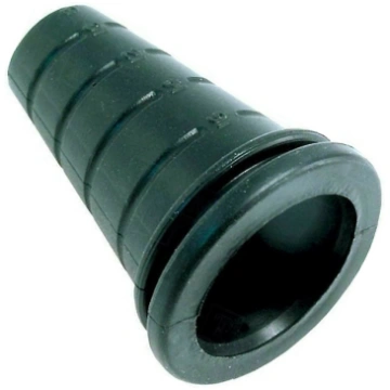 Strain relief; PVC; black; Panel thick: max.1.6mm;