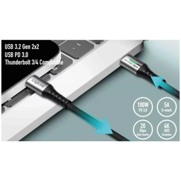 Logilink Usb 3.2 Gen2x2 Type-c Kabelis C/m Do C/m 