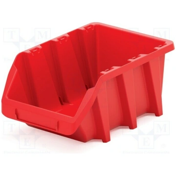 Container: cuvette; red; long; 249x158x114mm; KBIL