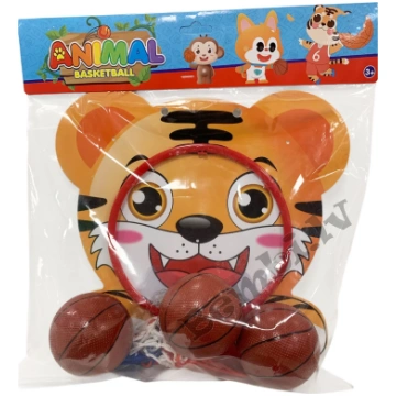 Animal basket Basketbola grozs ar bumbām Tīģeris