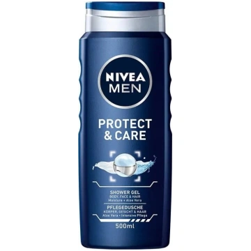 Dušas gels Nivea Men Protect & Care 500 ml — tīrīš