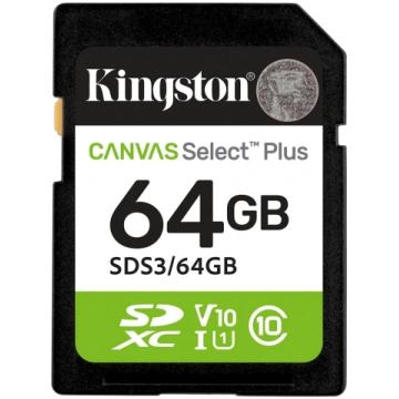Kingston Technology 64GB SDXC Canvas Select Plus G
