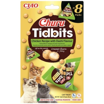 INABA Cat Churu Tidbits Chicken Recipe with Dashi 