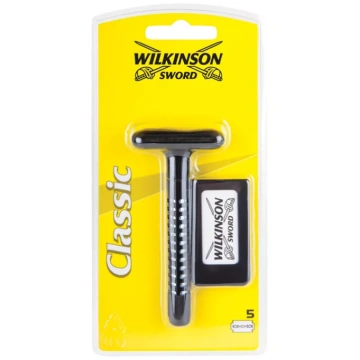 WILKINSON SWORD Double Edge 5 asmeņi + skuveklis, 
