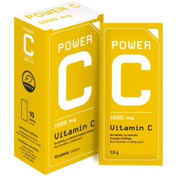 POWER C, 1000 mg, pulveris, 10 gab. GadotBiochemic