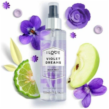 Ķermeņa aerosols I Love Violet Dreams Body Mist, 1